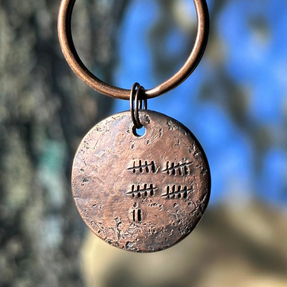 22nd Anniversary Copper Gift, Custom Keychain - Garden’s Gate Jewelry