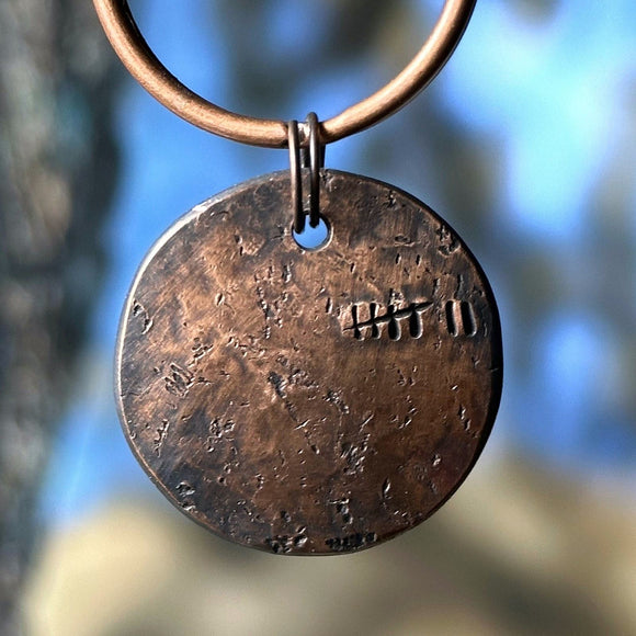 Custom Copper Anniversary Keychain, 7th Anniversary Gift - Garden’s Gate Jewelry