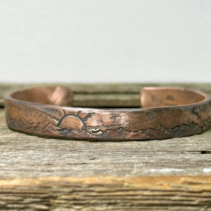 Ocean Waves Copper Bracelet