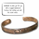 Ocean Waves Copper Bracelet