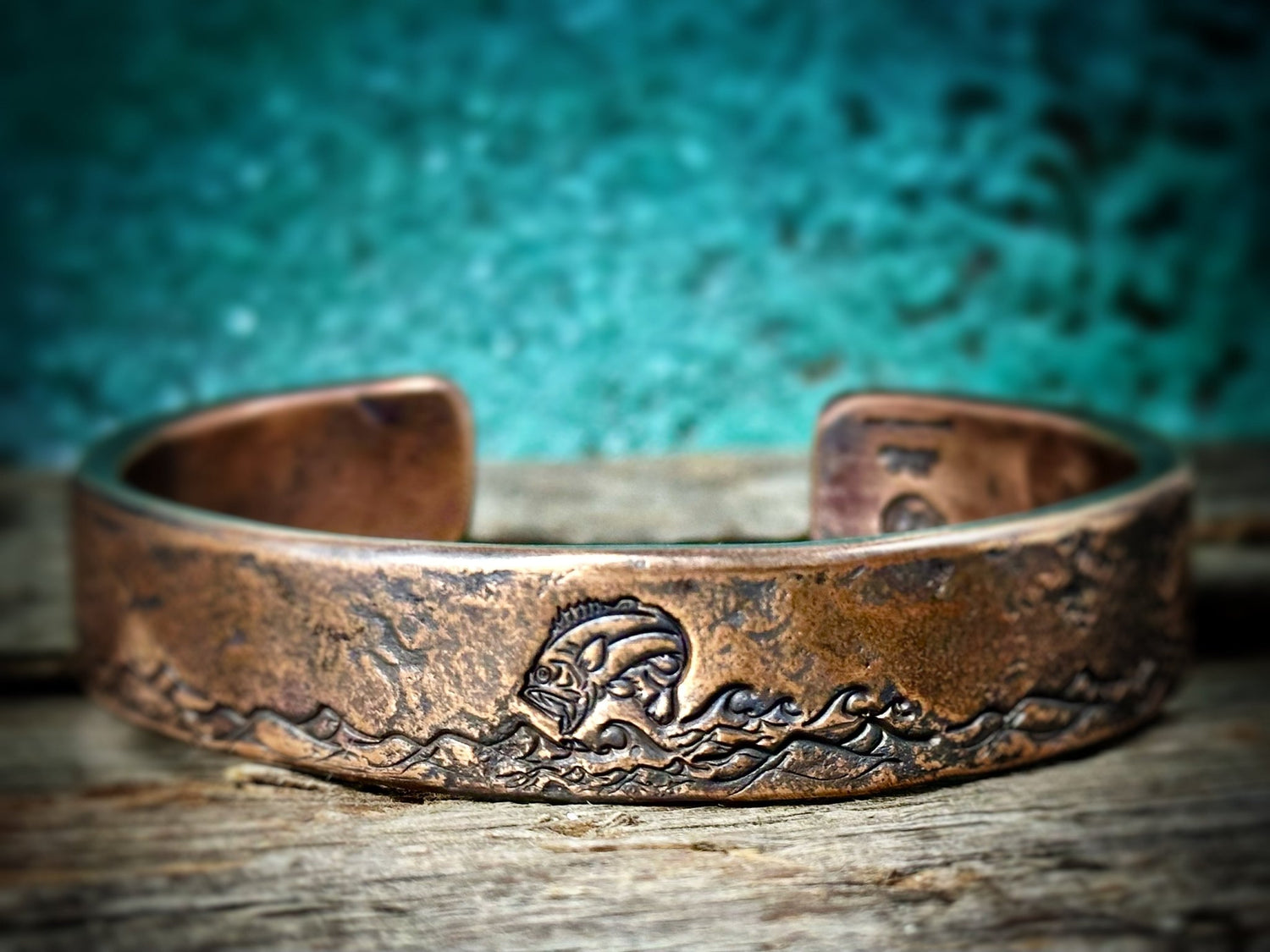 Copper Bass Bracelet – The Only Fish He Won’t Have to Throw Back - Garden’s Gate Jewelry