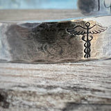 Heavyweight Medical Alert Bracelet - Sterling Silver - Garden’s Gate Jewelry