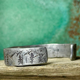 Men’s 10th Anniversary Mountain Cuff - Garden’s Gate Jewelry