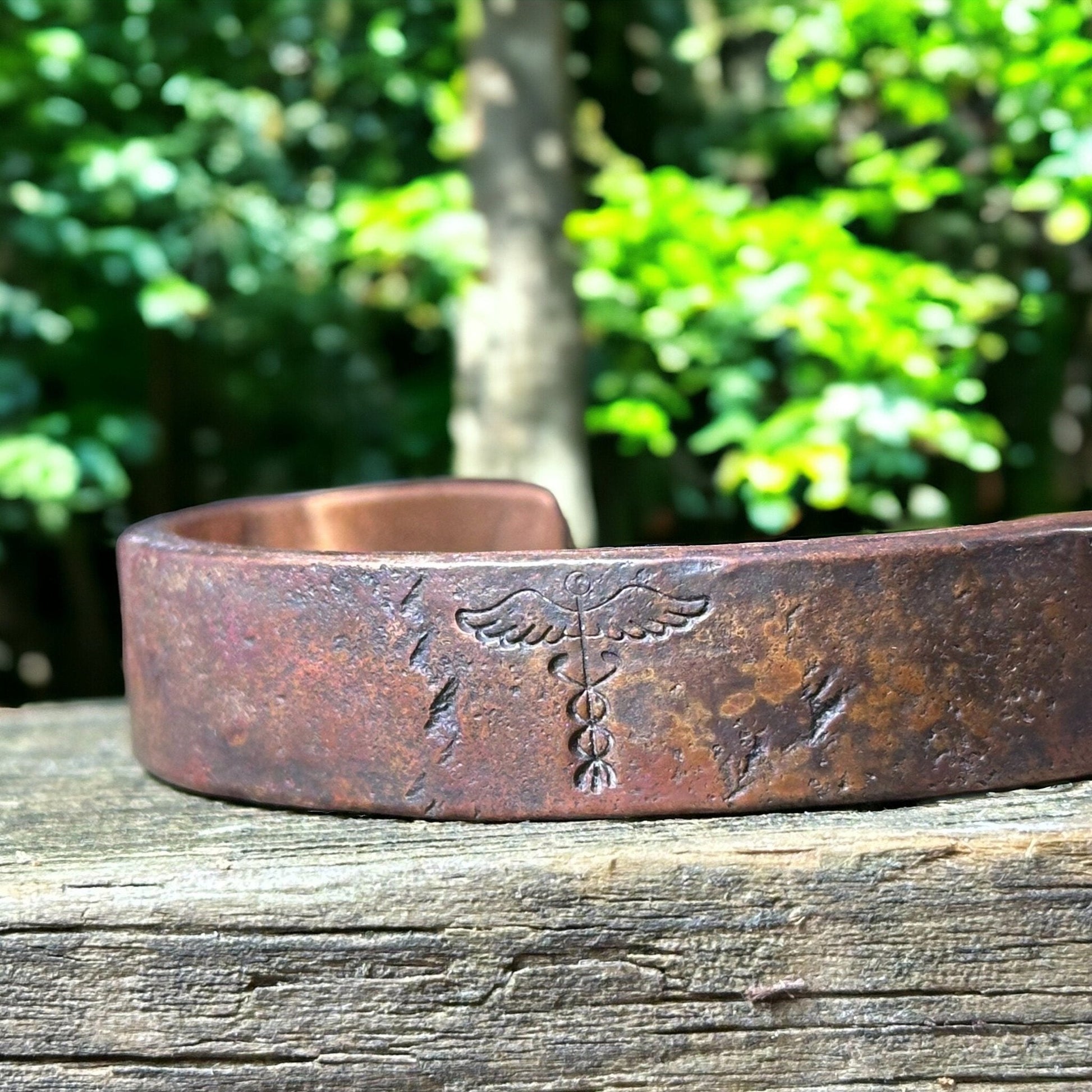 Handmade Copper Medical ID Bracelet – Custom Engraving for