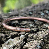 8th Anniversary Bronze Cuff - Garden’s Gate Jewelry