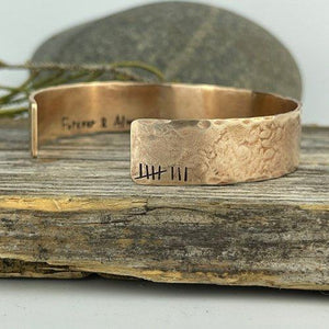 8th Anniversary Bronze Cuff Bracelet - Garden’s Gate Jewelry