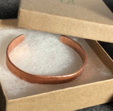 Custom Ogham Copper Cuff Bracelet - Garden’s Gate Jewelry
