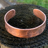 Daisy Chain Copper Cuff Bracelet - Garden’s Gate Jewelry