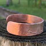 Daisy Chain Copper Cuff Bracelet - Garden’s Gate Jewelry