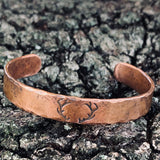 Deer Antler Copper Cuff Bracelet - Garden’s Gate Jewelry
