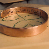 Elk Tracks Copper Cuff Bracelet - Garden’s Gate Jewelry