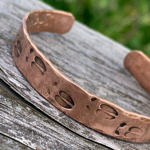 Elk Tracks Copper Cuff Bracelet - Garden’s Gate Jewelry