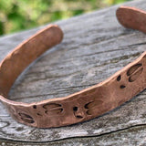 Elk Tracks Copper Cuff Bracelet - Garden’s Gate Jewelry