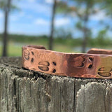 Elk Tracks Copper Cuff Bracelet - Garden’s Gate Jewelry