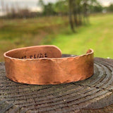 Handmade Copper Cuff Bracelet - Garden’s Gate Jewelry