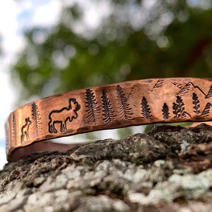 Moose Copper Cuff Bracelet - Garden’s Gate Jewelry