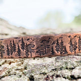 Mountains and Trees Copper Cuff Bracelet - Garden’s Gate Jewelry