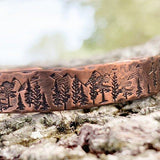 Mountains and Trees Copper Cuff Bracelet - Garden’s Gate Jewelry