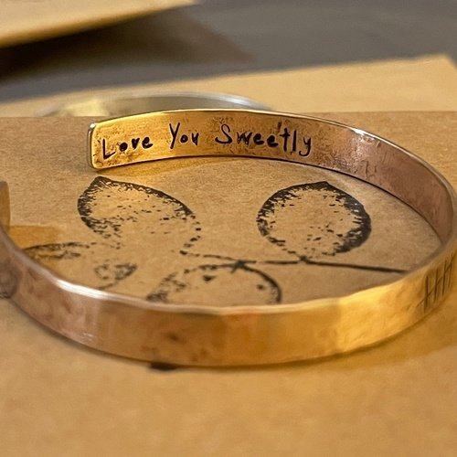 19th hotsell Anniversary gift for women, Bronze Anniversary Present, 19 years, Bronze Bracelet, Tally Marks