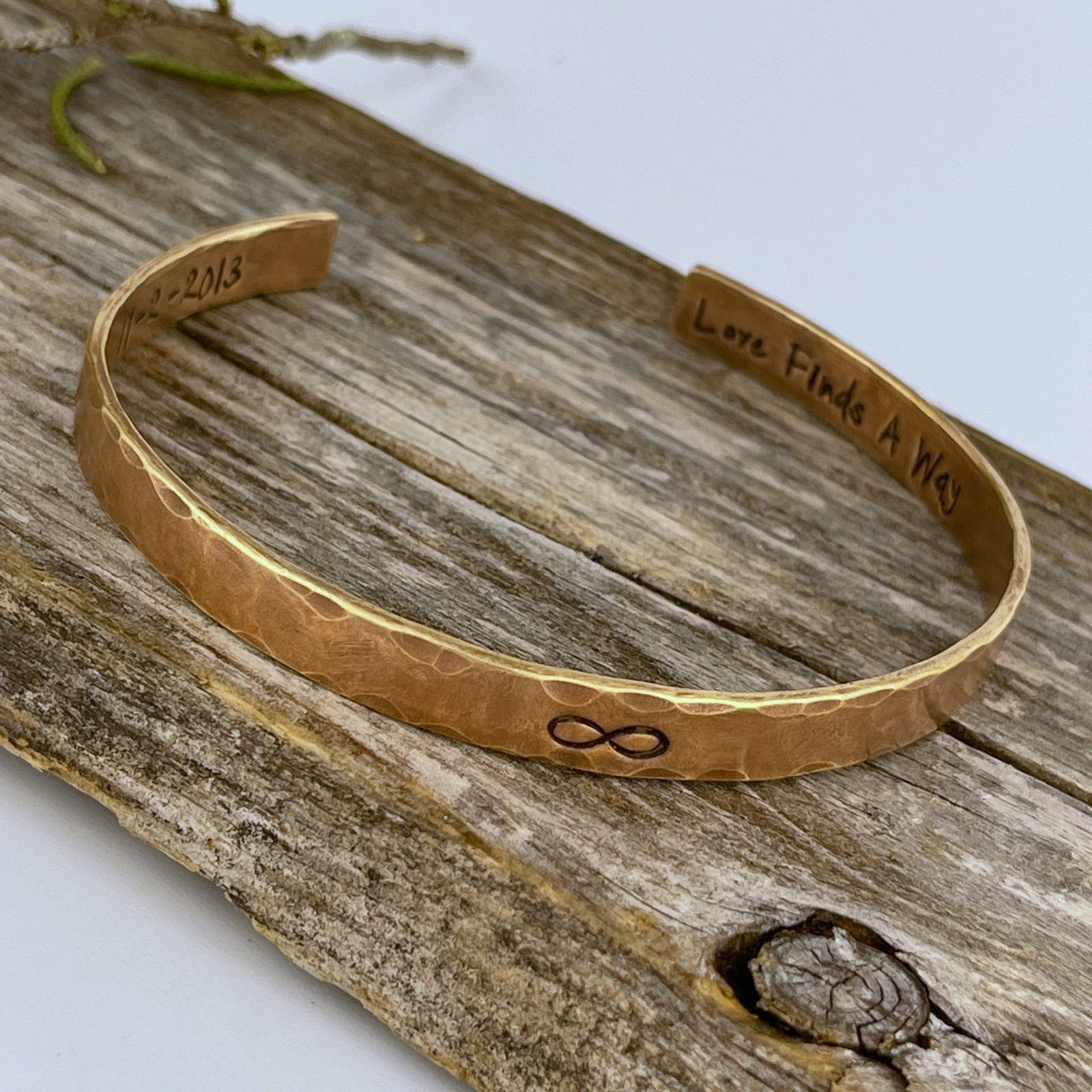 Bronze bangle | Double bronze bangle | Bronze and silver bangle | Handmade Bronze Jewellery | Bronze Anniversary Gift | Gift for sale her