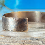 Wide Bronze Medic Alert Cuff - Garden’s Gate Jewelry